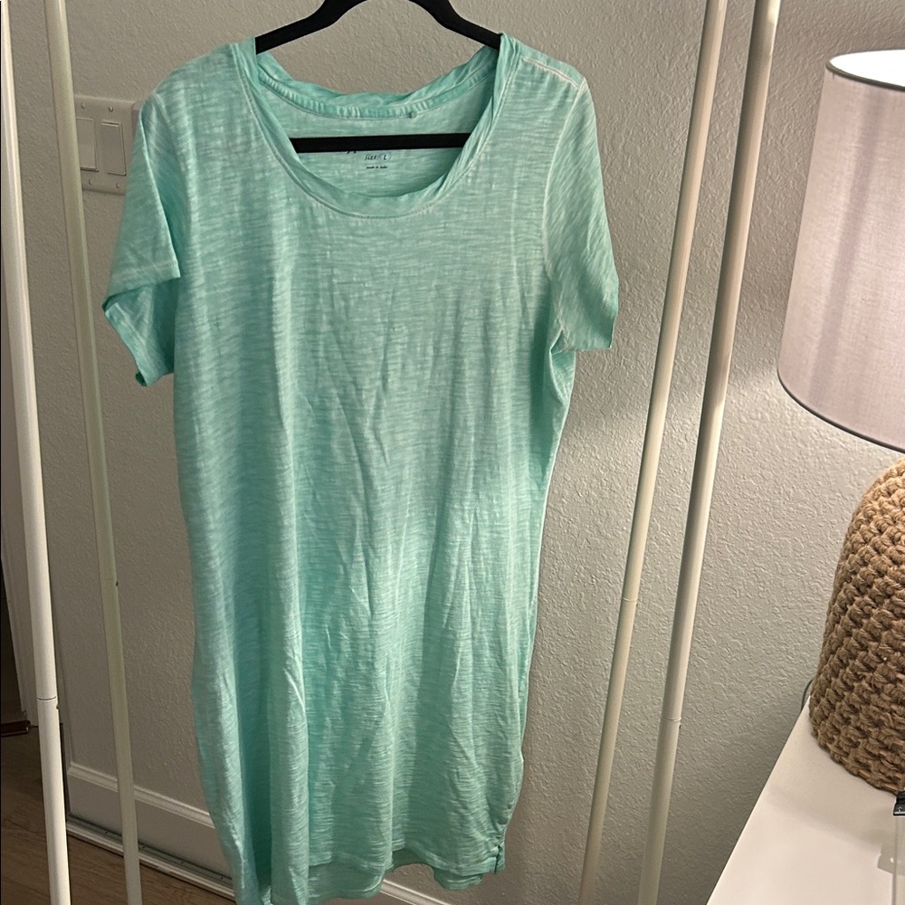 Cypress Club turquoise Short Sleeve Tee Dress
